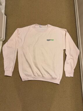 Amazon Fresh Employee Crew Neck Sweater Pullover Long Sleeve (Men’s Large) NEW